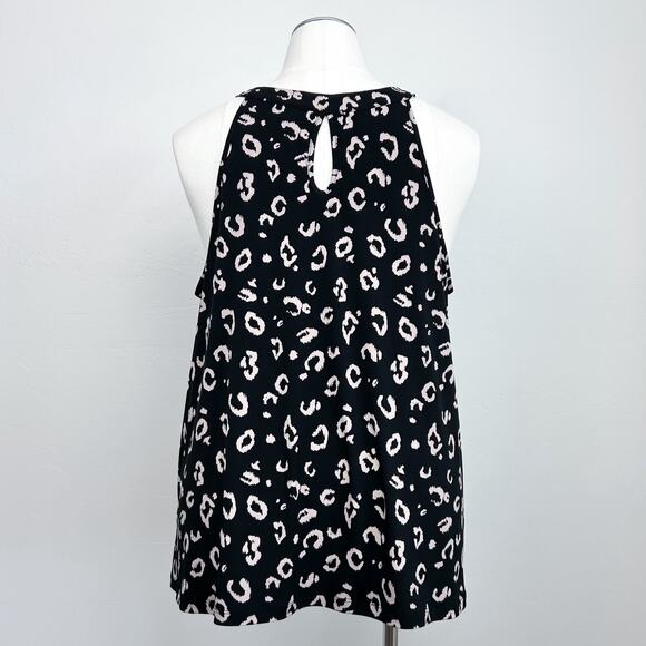 Torrid Black Leopard Sleeveless Halter Top - Picture 8 of 10